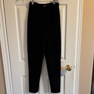 Women's Black High-Waist Ponte Leggings